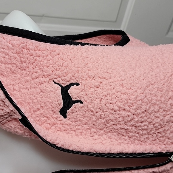 Victoria's Secret PINK Full Zip Sherpa Vest Jacket Smokey Rose Light Pink Size S - Picture 3 of 10